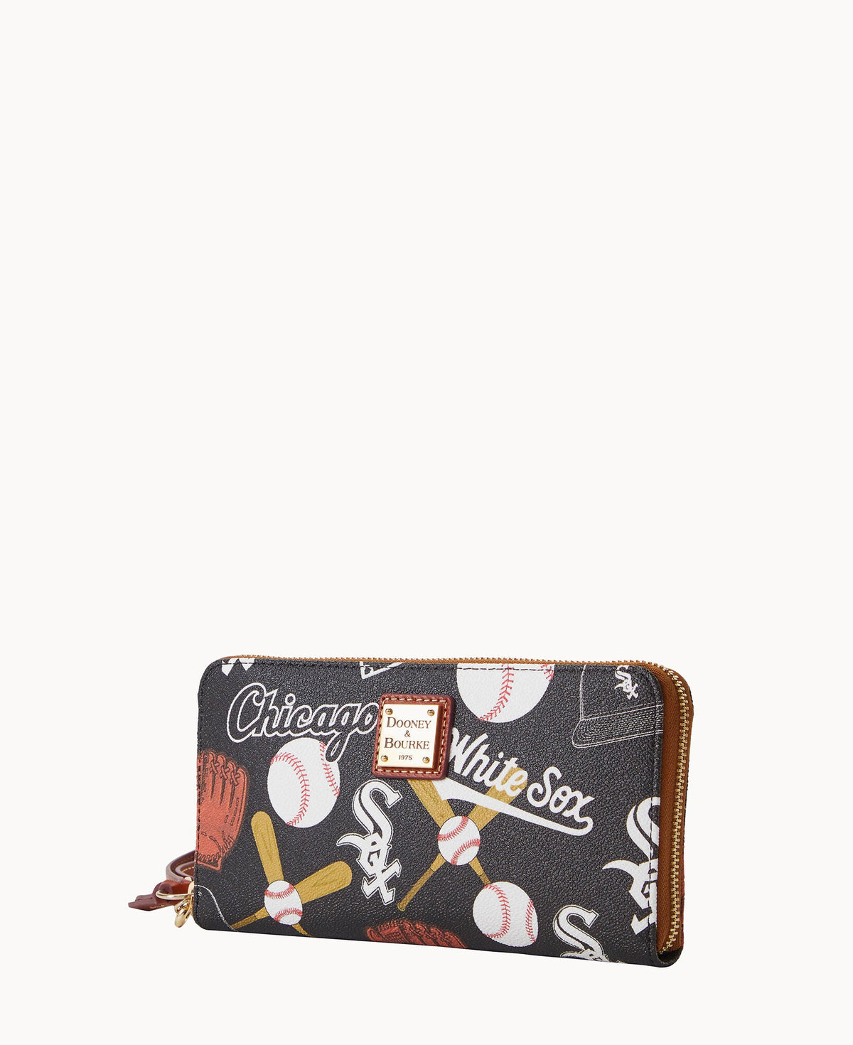 Dooney & Bourke MLB White Sox Large Zip Around Wristlet