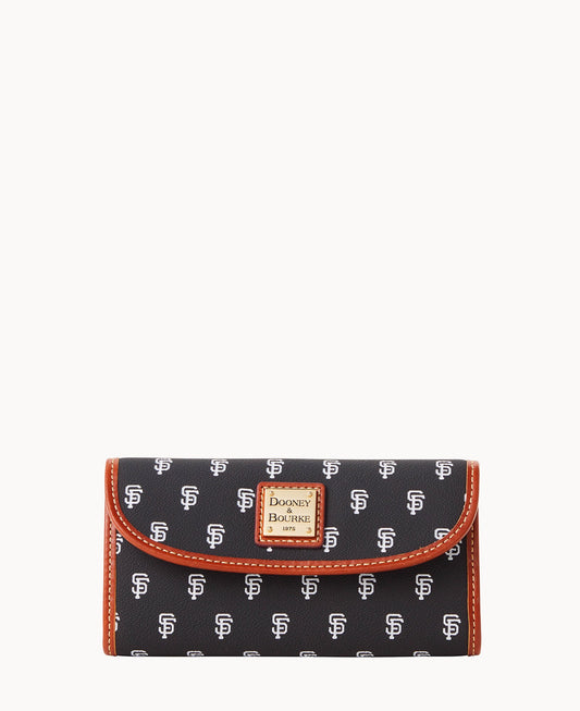 Dooney & Bourke MLB Giants Continental Clutch