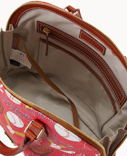 Dooney & Bourke MLB Cardinals Zip Zip Satchel