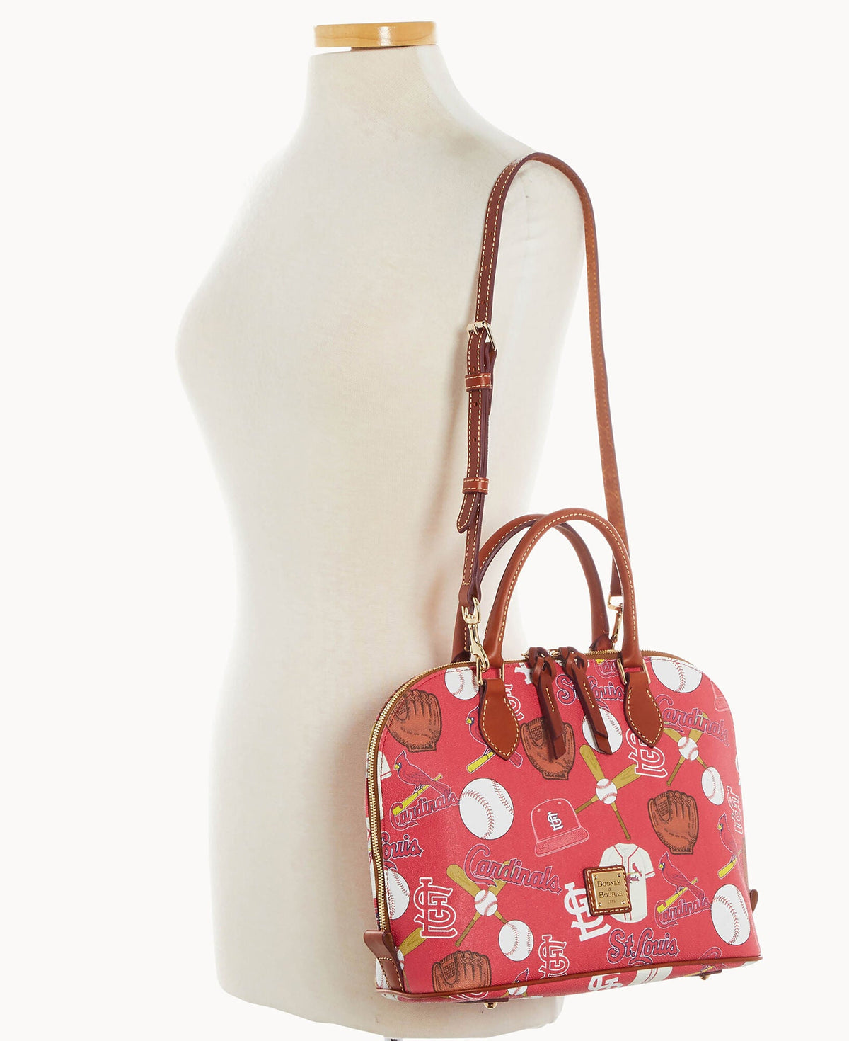 Dooney & Bourke MLB Cardinals Zip Zip Satchel