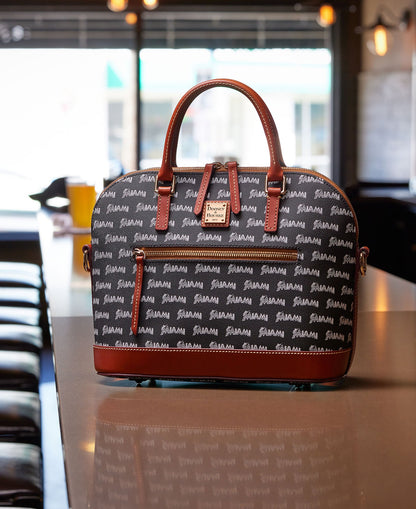 Dooney & Bourke MLB Marlins Domed Zip Satchel