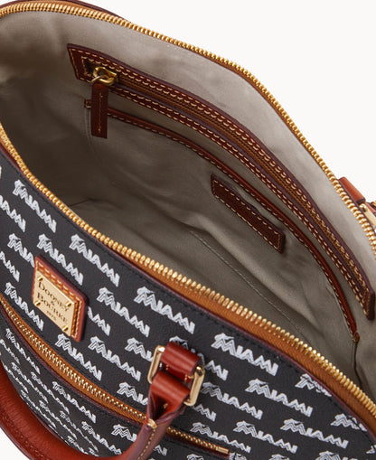 Dooney & Bourke MLB Marlins Domed Zip Satchel