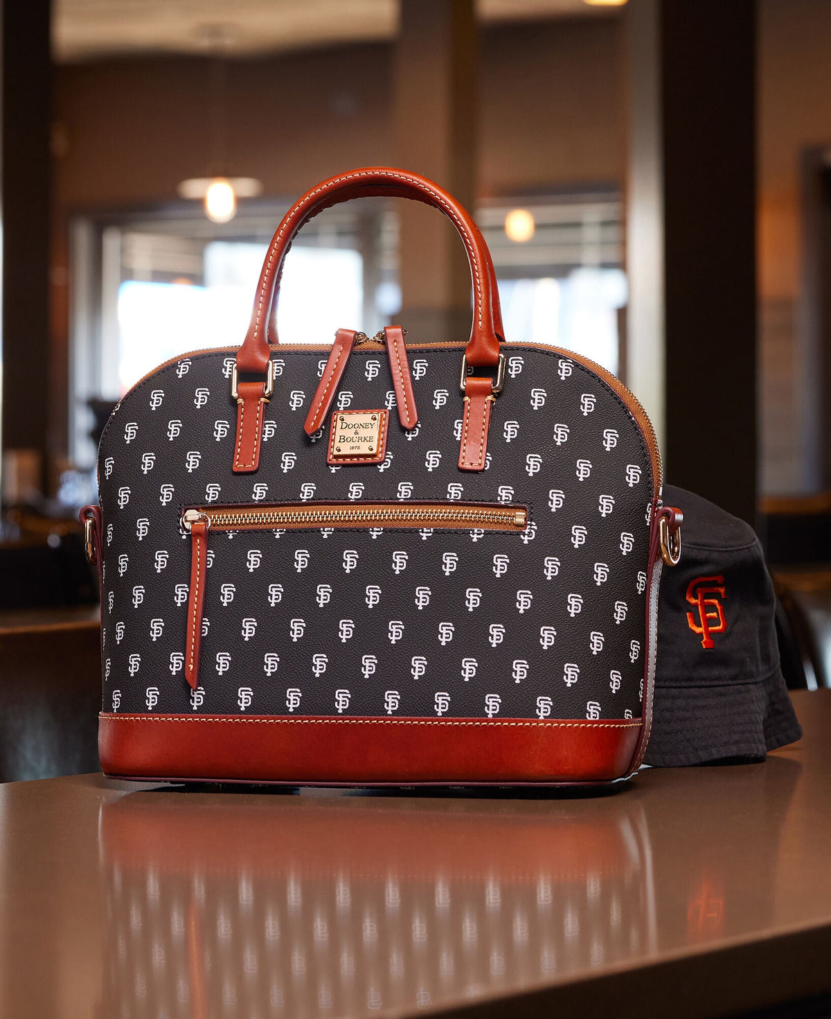 Dooney & Bourke MLB Giants Domed Zip Satchel