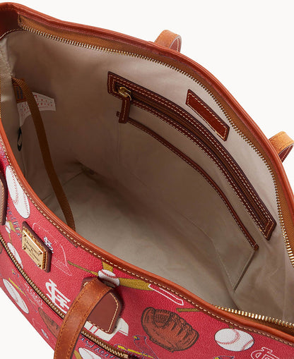 Dooney & Bourke MLB Cardinals Zip Tote
