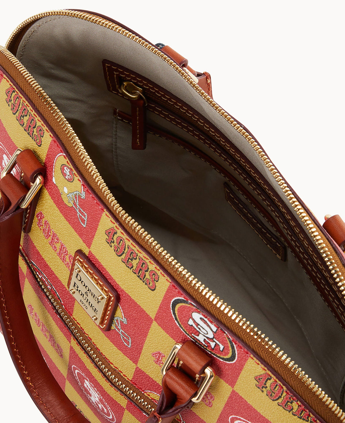 Dooney & Bourke NFL 49ERS Domed Zip Satchel