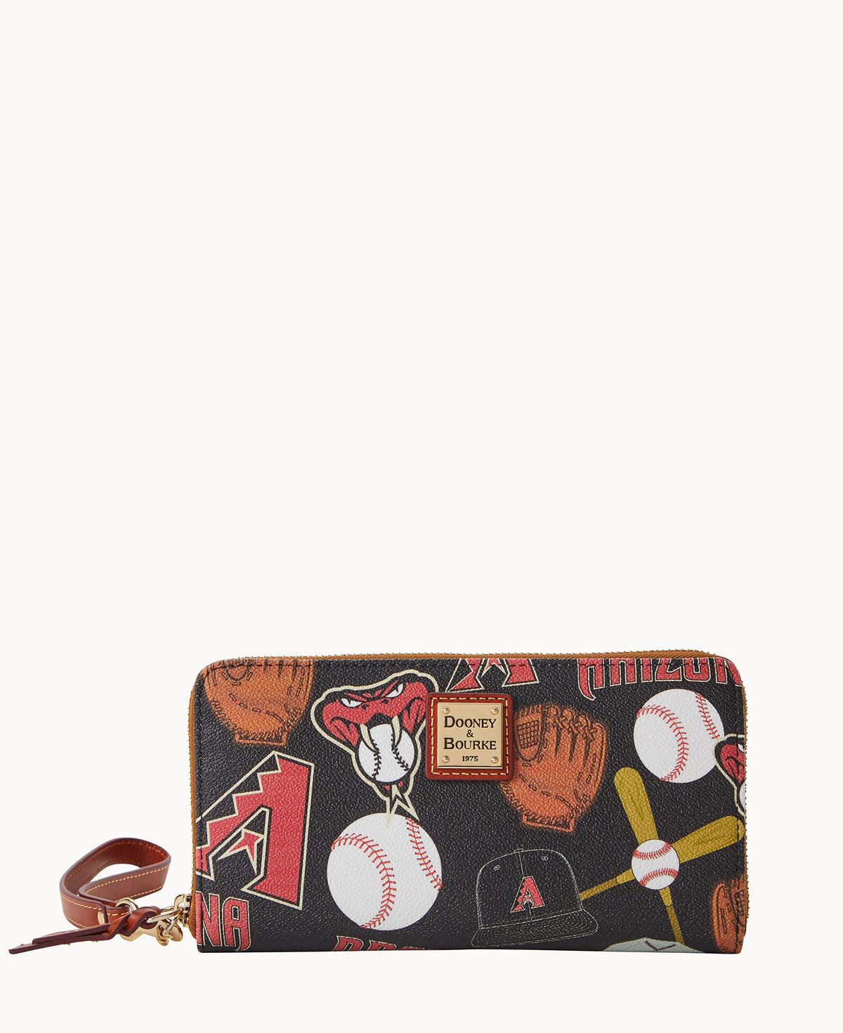 Dooney & Bourke MLB Diamondbacks Large Zip Around Wristlet