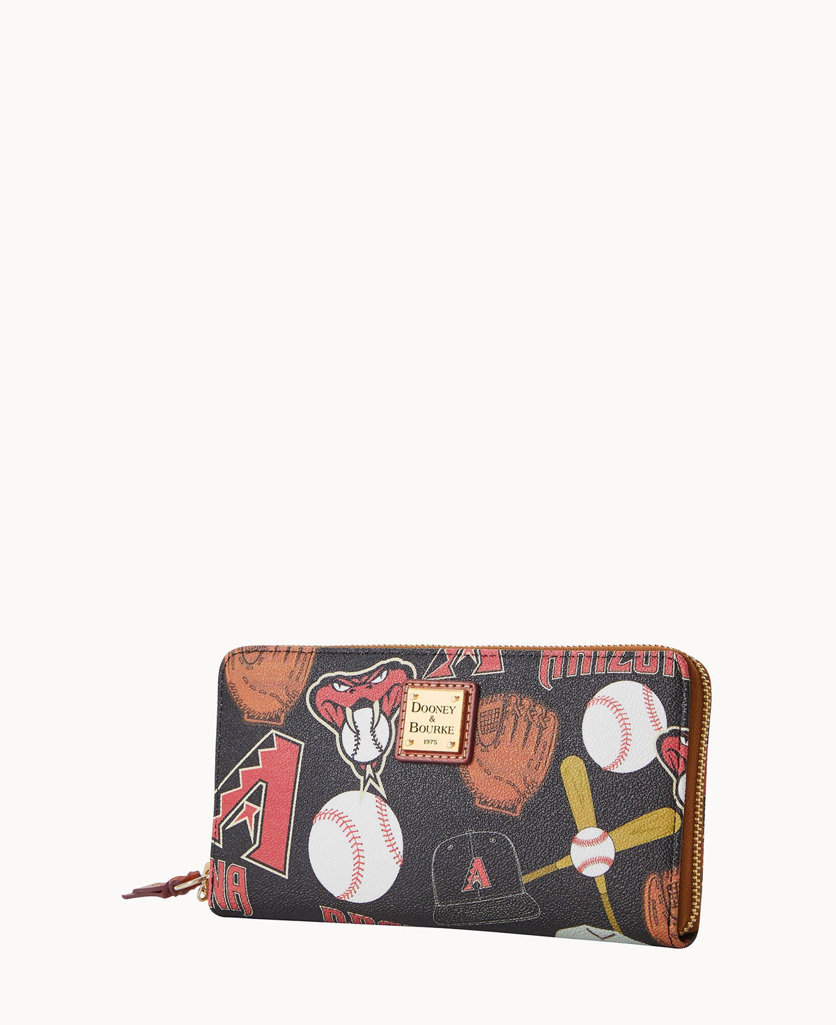 Dooney & Bourke MLB Diamondbacks Large Zip Around Wristlet