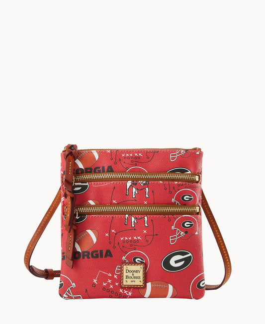 Dooney & Bourke Collegiate University of Georgia Triple Zip Crossbody