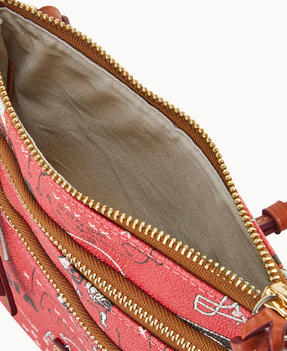 Dooney & Bourke Collegiate University of Georgia Triple Zip Crossbody