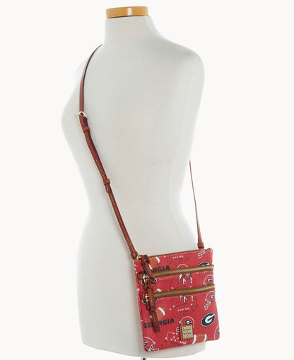Dooney & Bourke Collegiate University of Georgia Triple Zip Crossbody