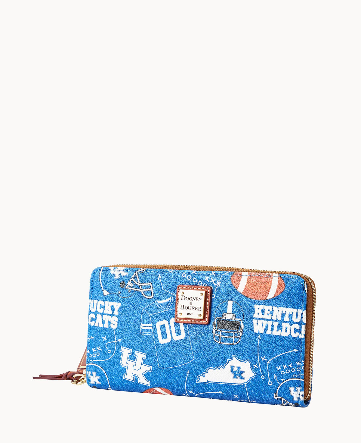Dooney & Bourke Collegiate University of Kentucky Large Zip Around Wristlet