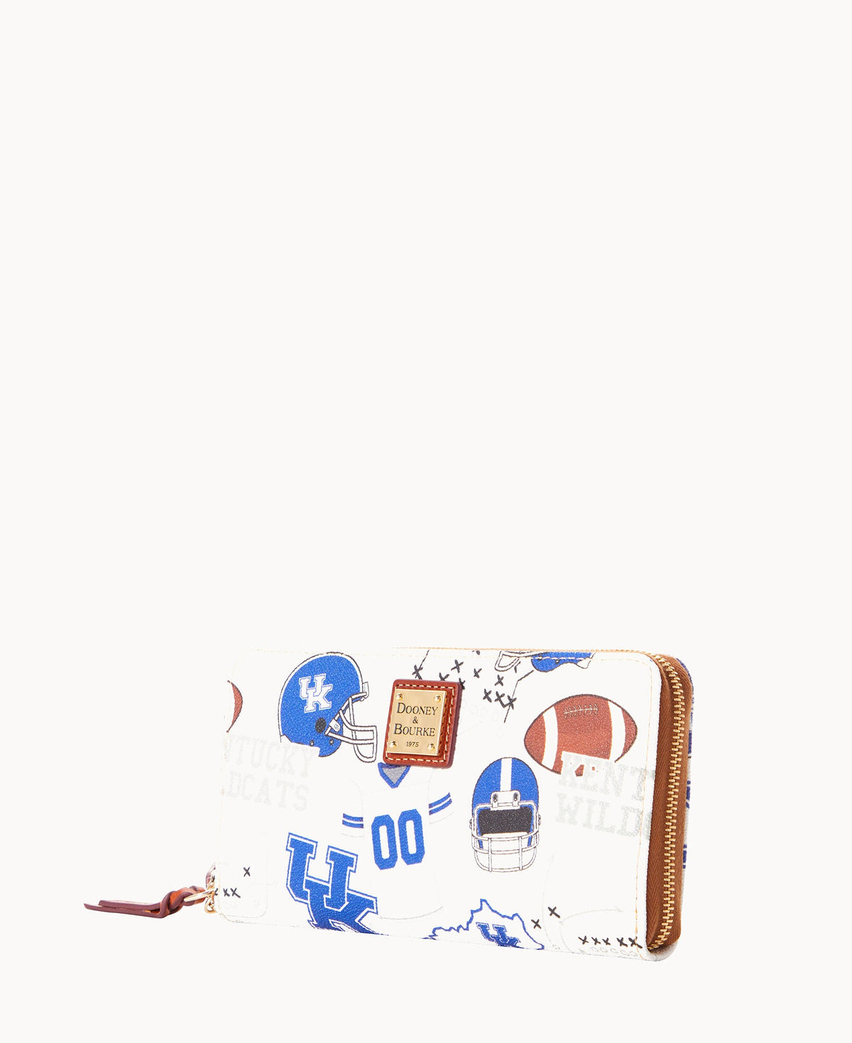 Dooney & Bourke Collegiate University of Kentucky Large Zip Around Wristlet