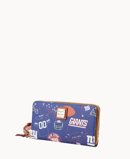 Dooney & Bourke NFL NY Giants Large Zip Around Wristlet