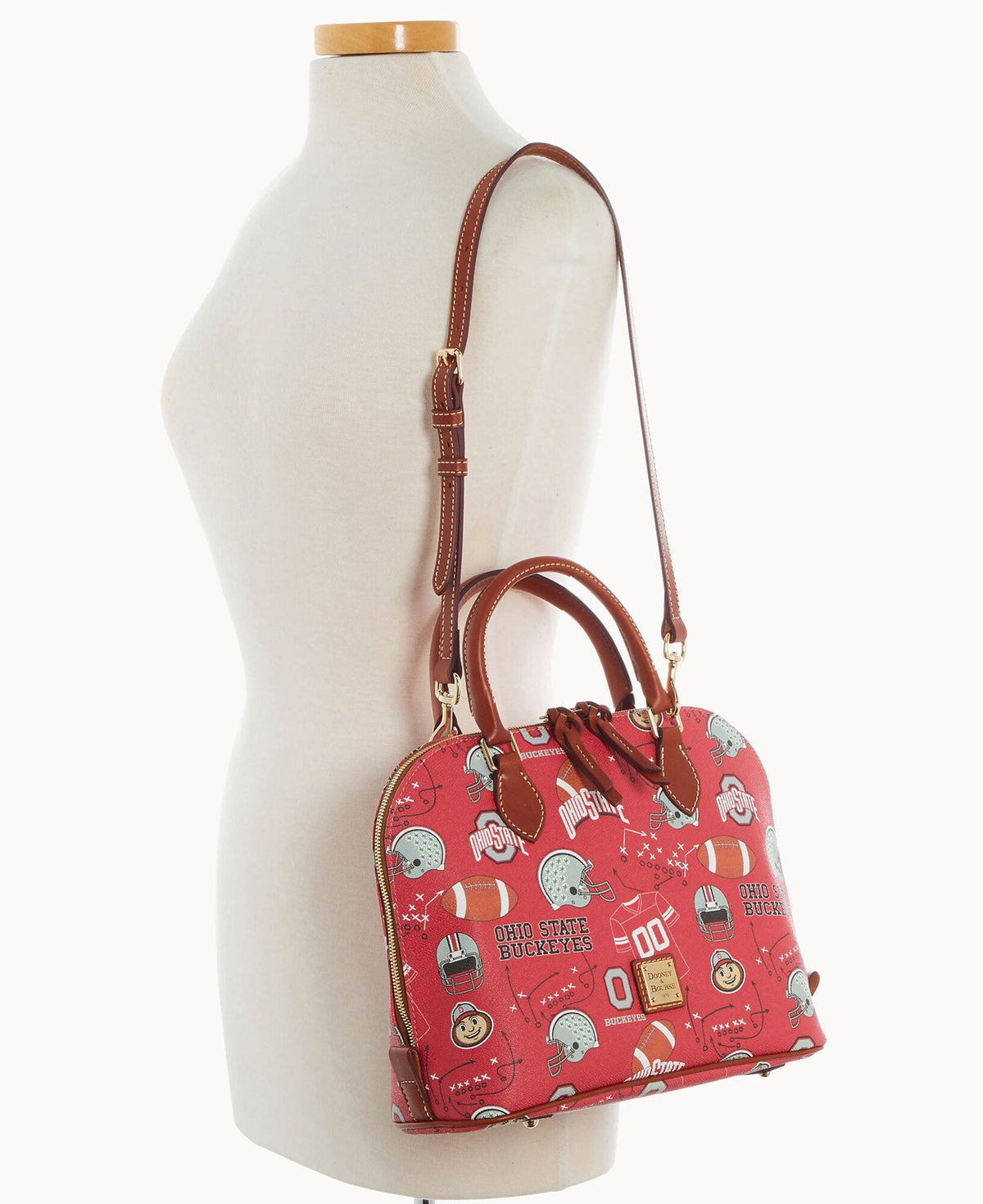 Dooney & Bourke Collegiate Ohio State University Zip Zip Satchel