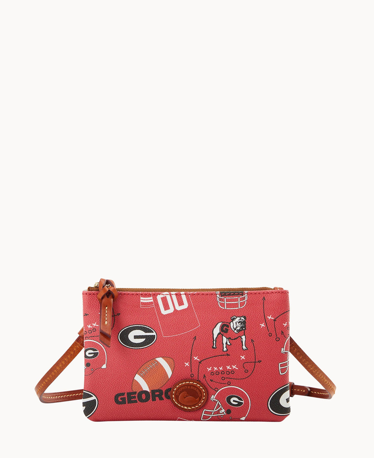Dooney & Bourke Collegiate University of Georgia Top Zip Crossbody