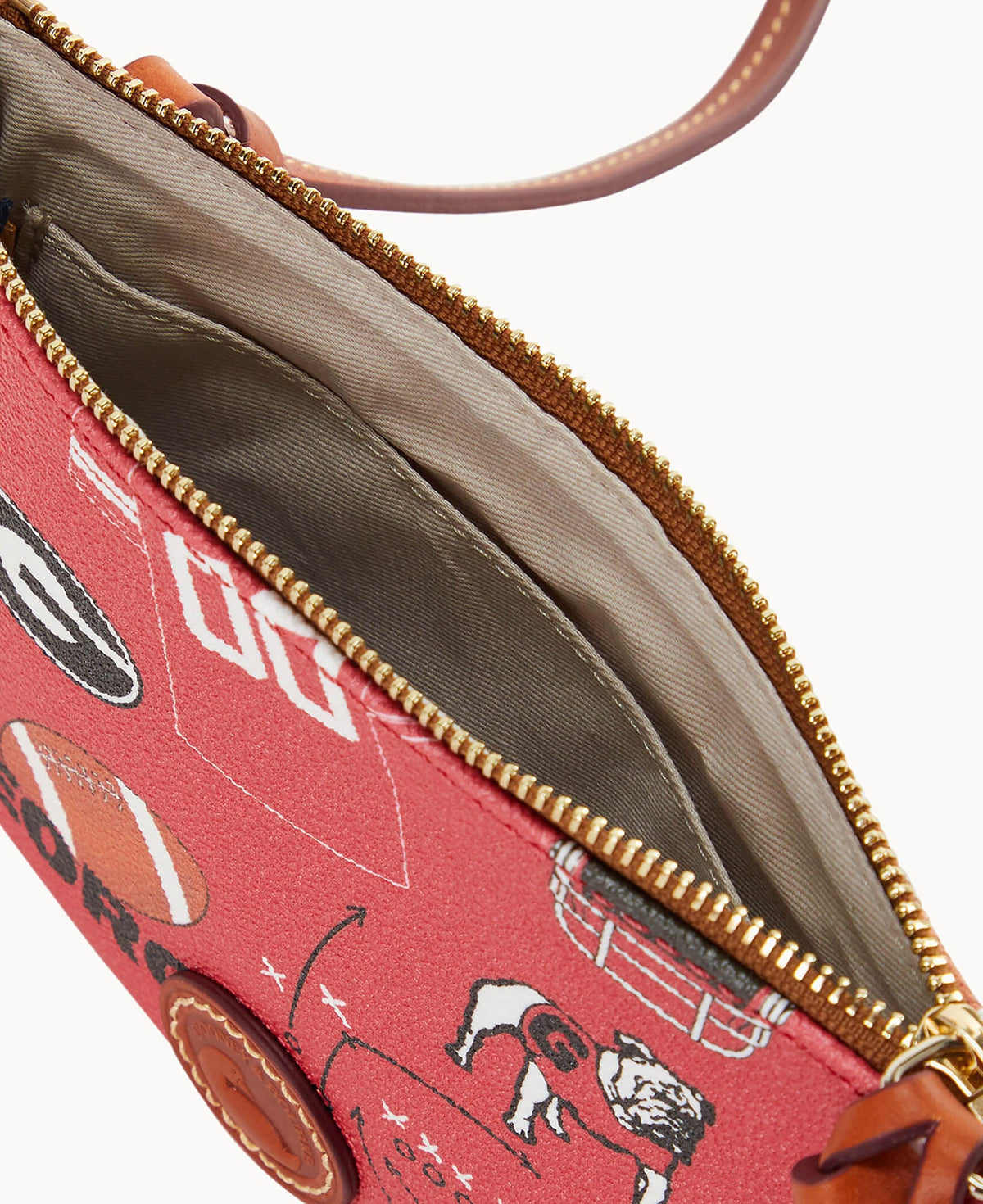 Dooney & Bourke Collegiate University of Georgia Top Zip Crossbody