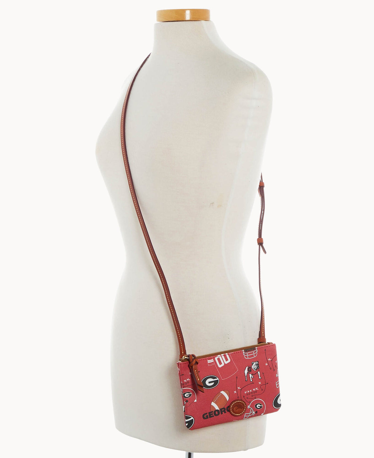 Dooney & Bourke Collegiate University of Georgia Top Zip Crossbody