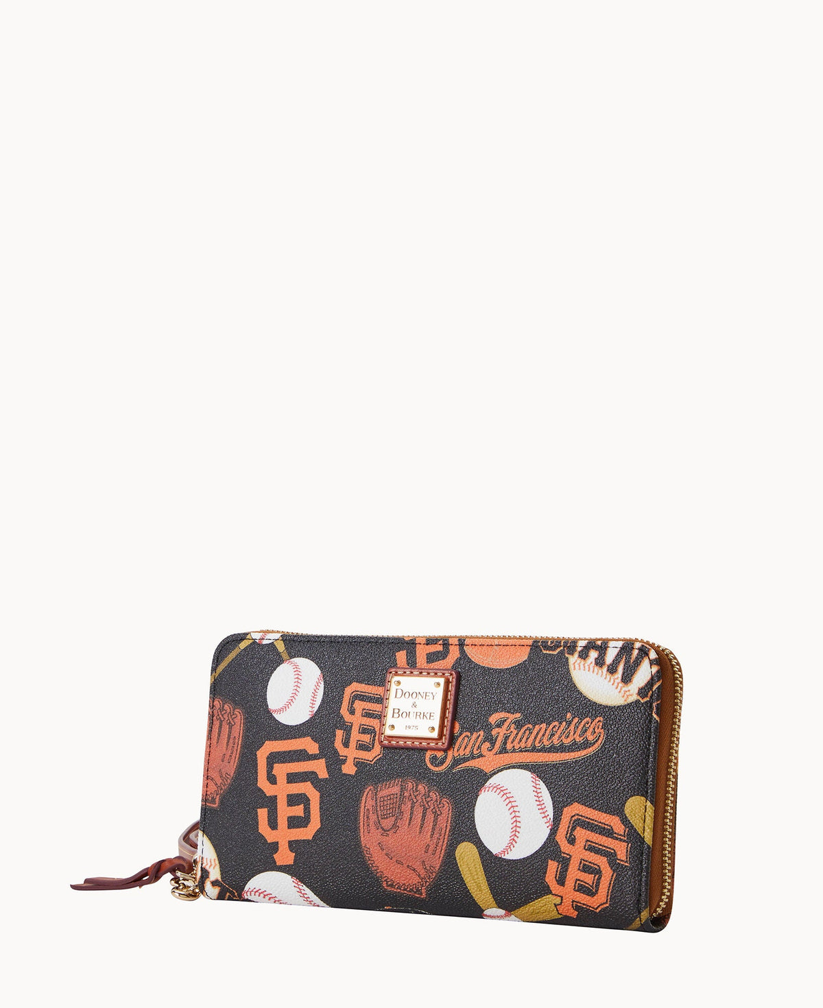 Dooney & Bourke MLB Giants Large Zip Around Wristlet